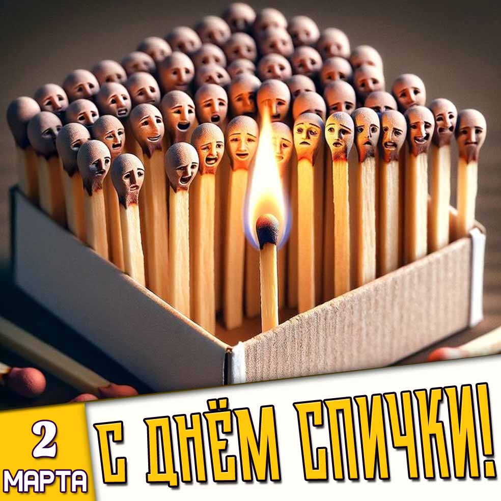 Картинка 2 марта - с днём спички!