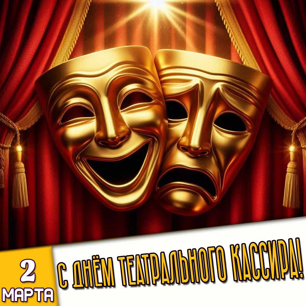 Картинка 2 марта - с днём театрального кассира!