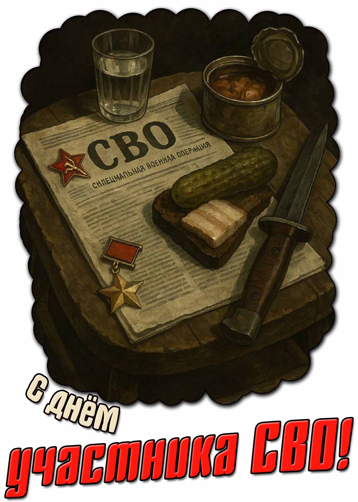 Открытка с днём участника СВО