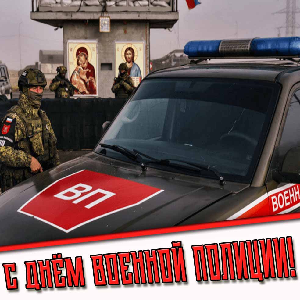 Открытка с днём военной полиции