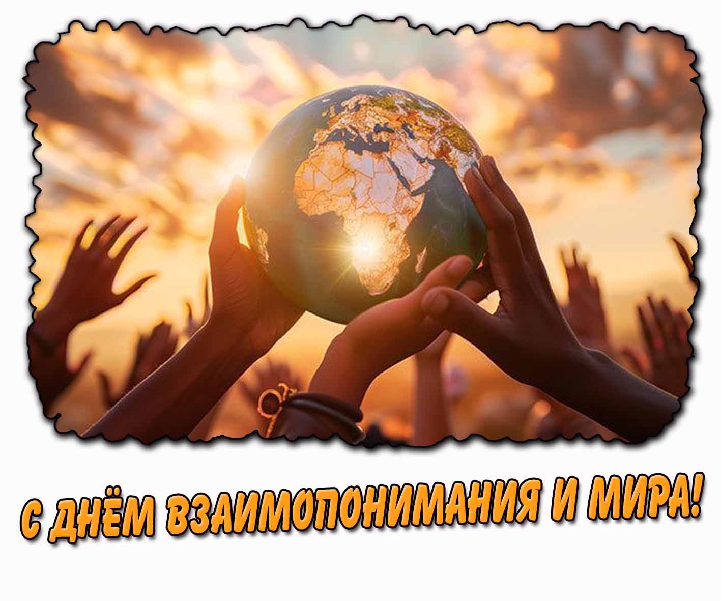 Открытка с днём взаимопонимания и мира