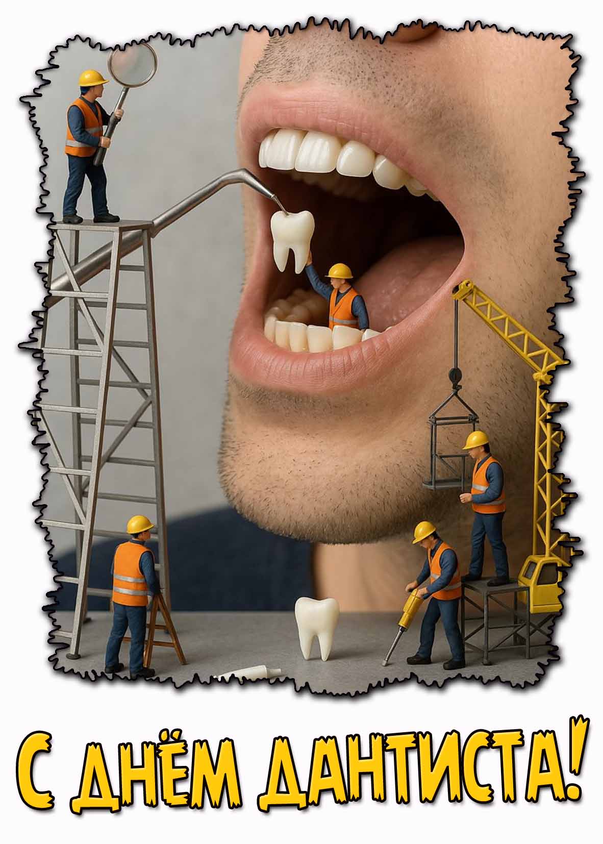 Открытка с днём дантиста