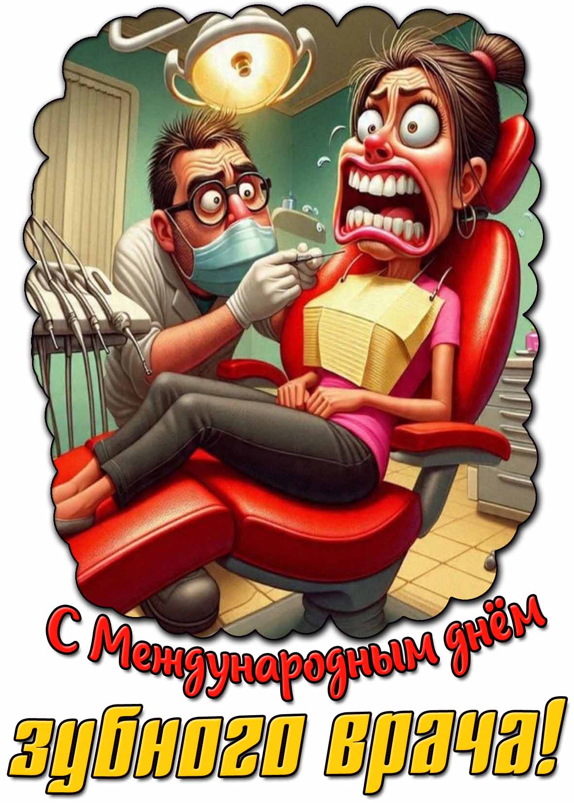 Смешная картинка с Международным днём зубного врача