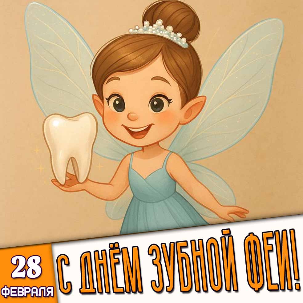 Картинка 28 февраля - с днём зубной феи!