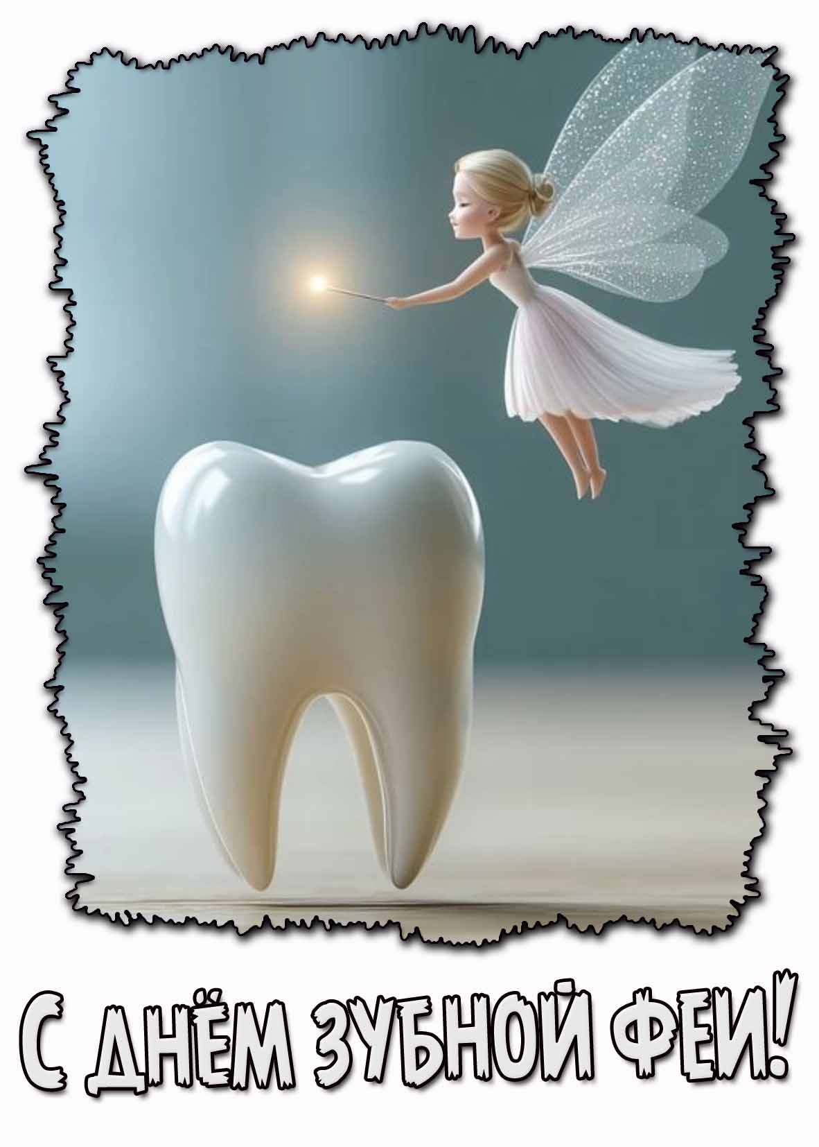 С днём зубной феи! - открытка