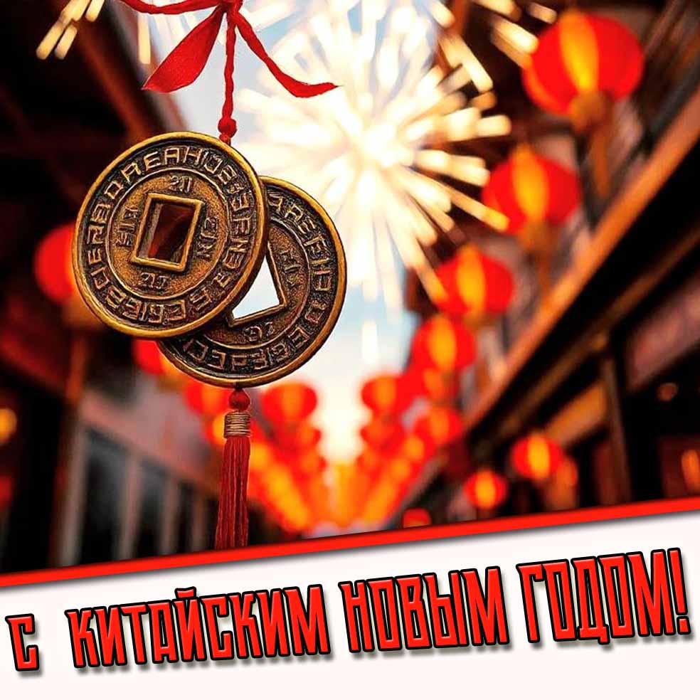 Стильная картинка с китайским новым годом