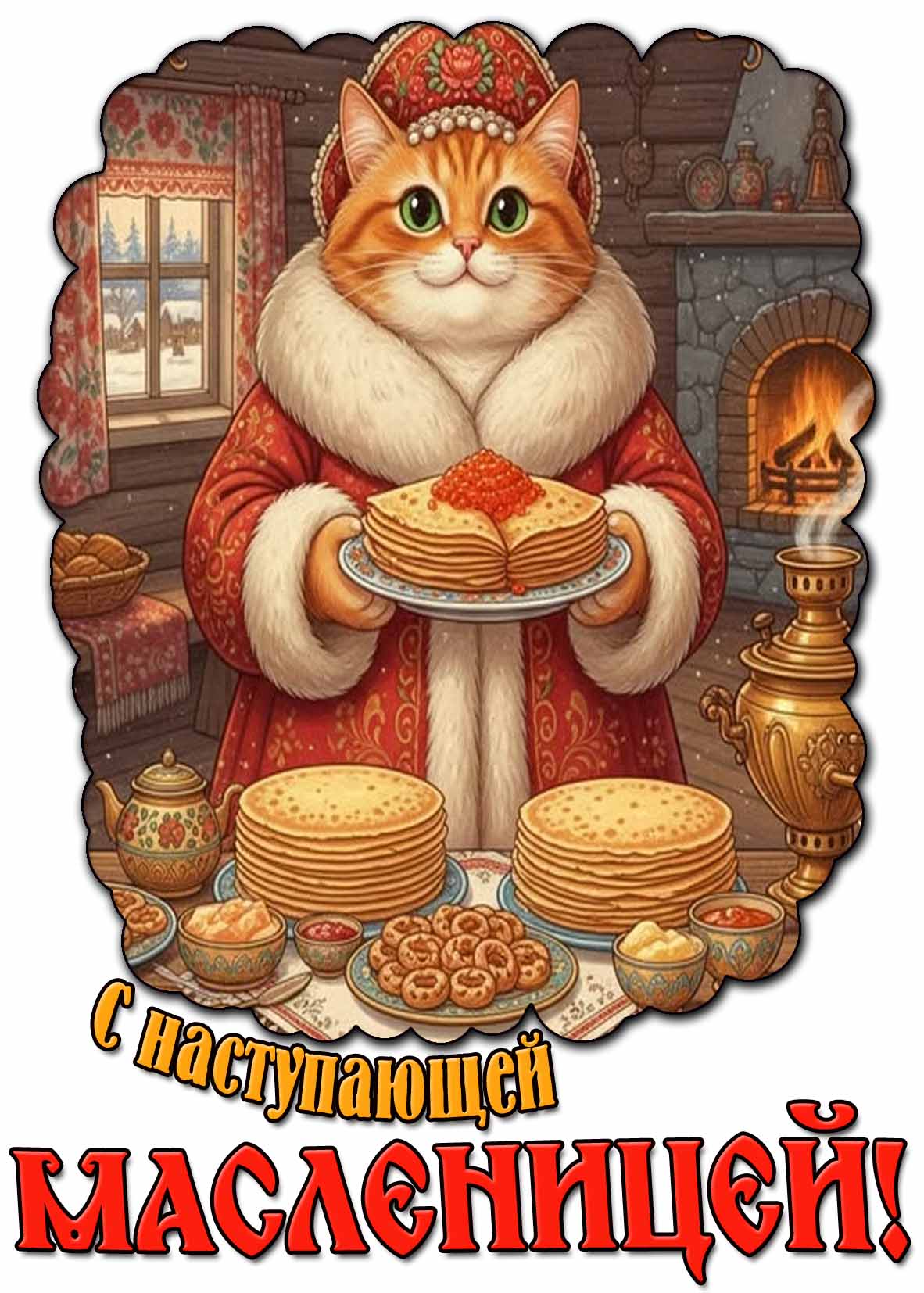 Красивая картинка с наступающей Масленицей