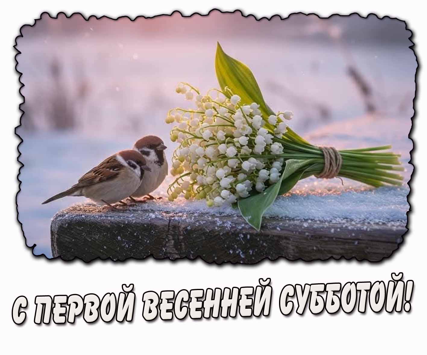 Картинка с первой весенней субботой