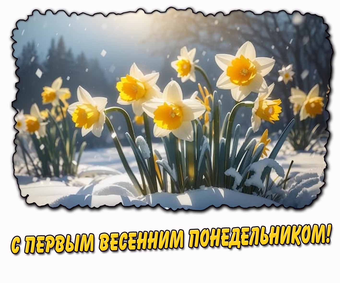 Картинка с первым весенним понедельником