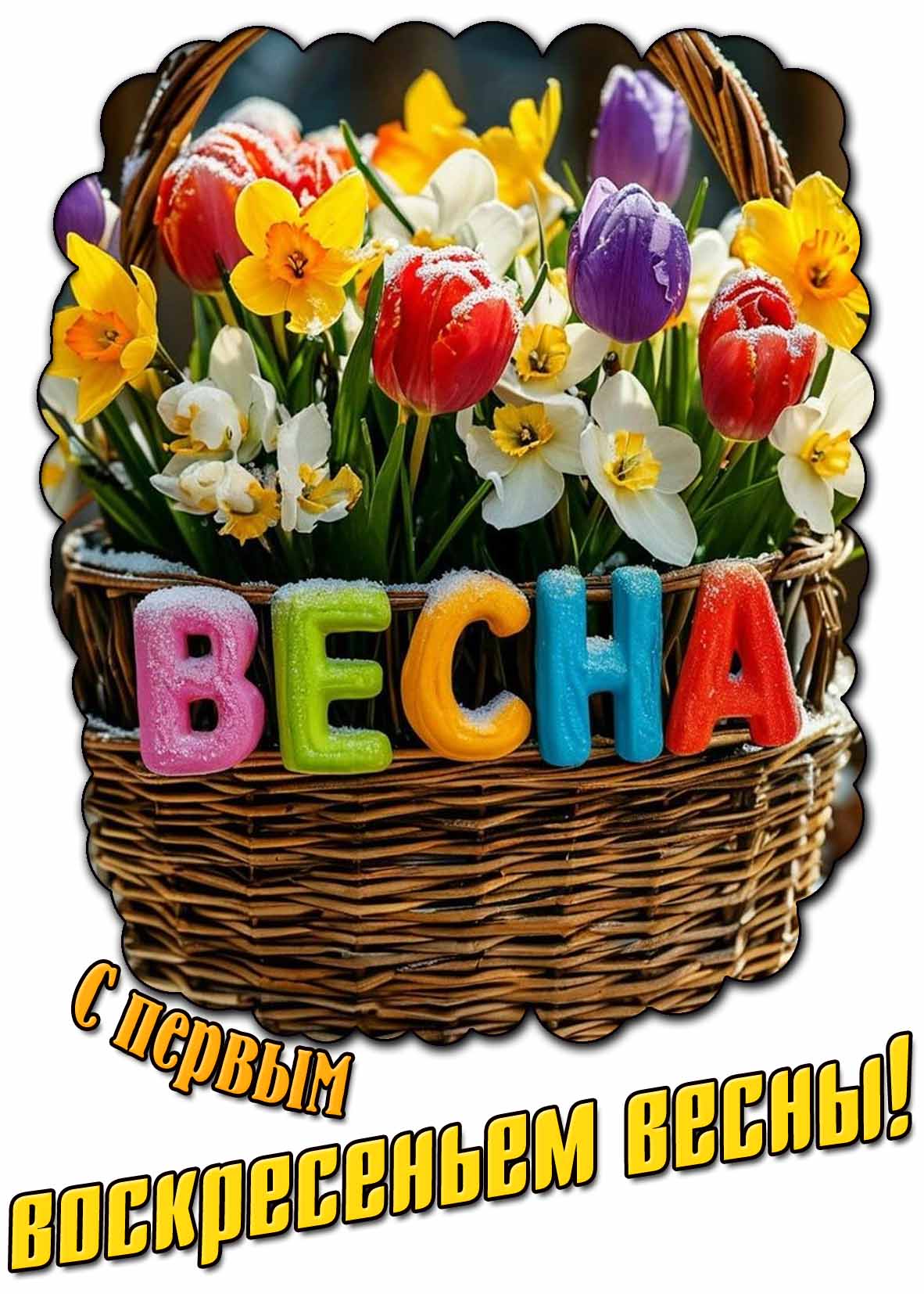 Красивая картинка с первым воскресеньем весны