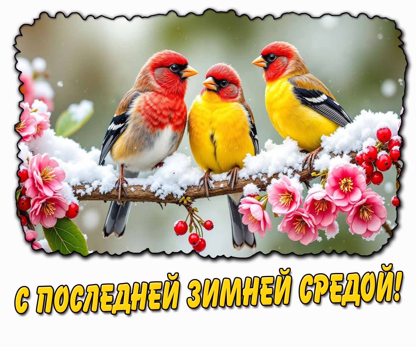 Картинка с последней зимней средой