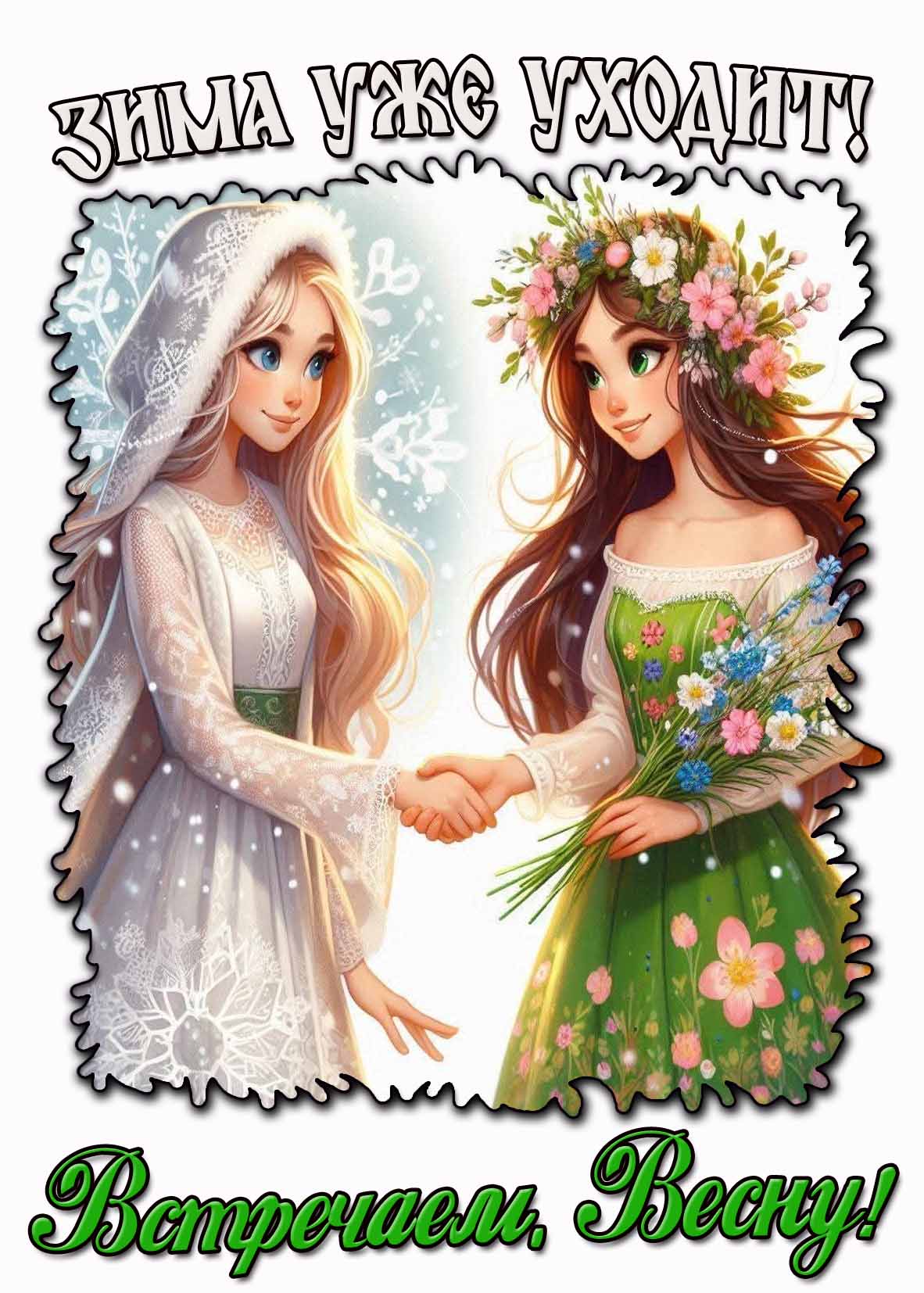 Картинка "Зима уже уходит! Встречаем, весну!"