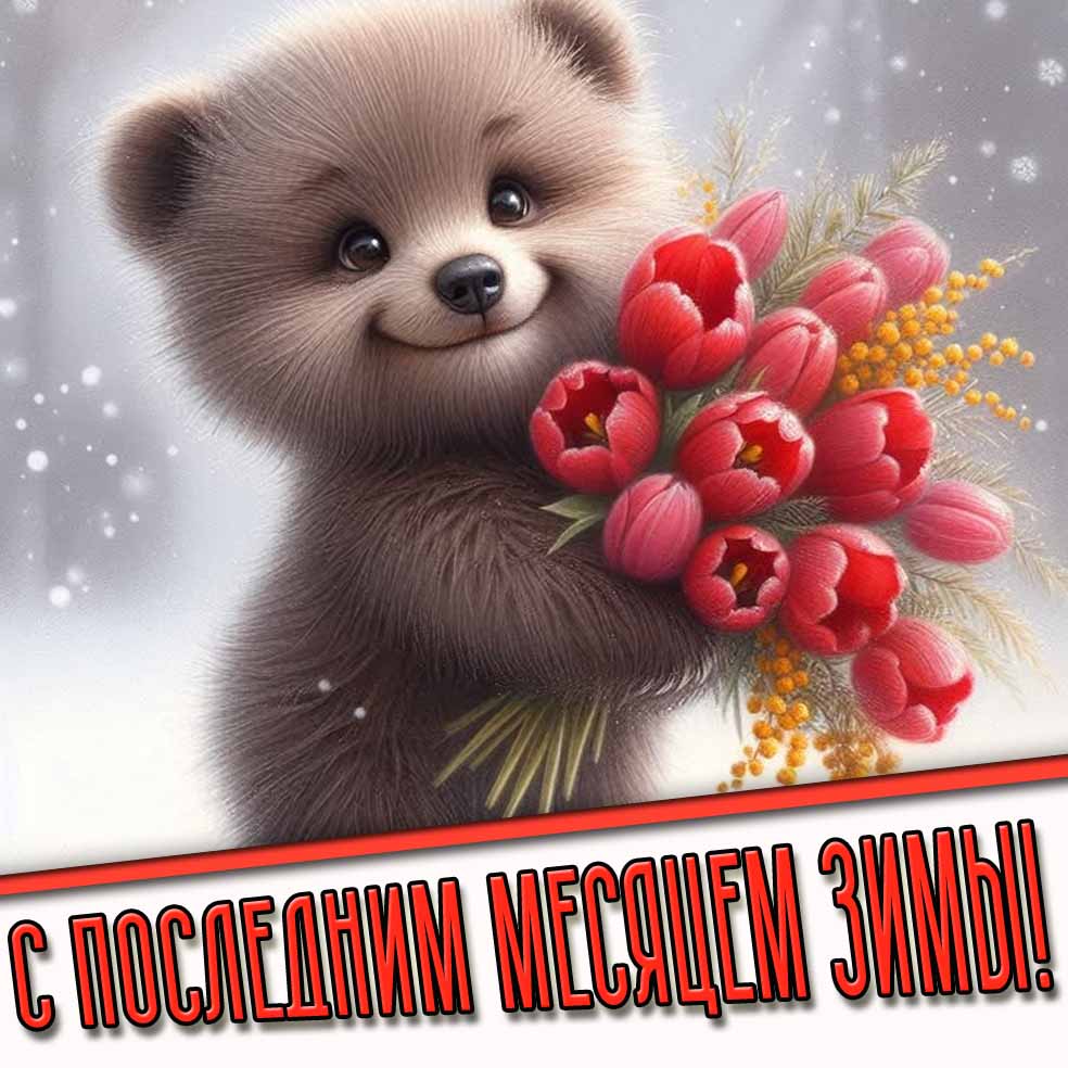 Картинка с последним месяцем Зимы