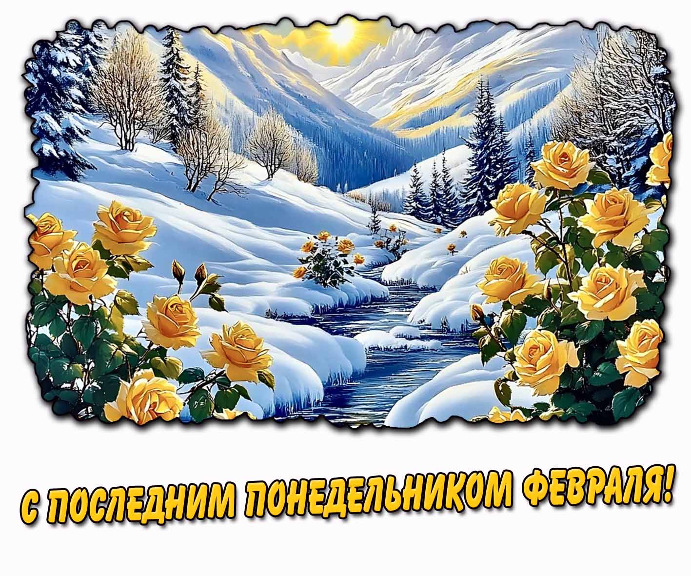 Картинка с последним понедельником февраля