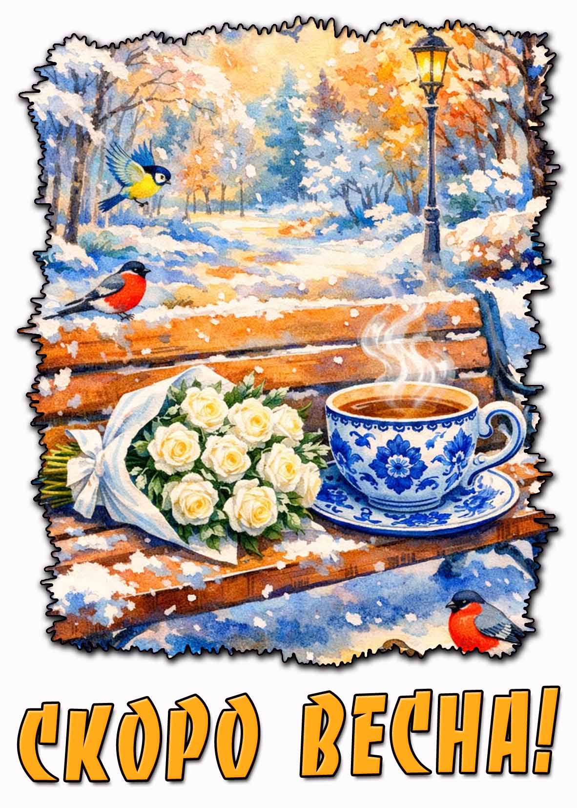 Красивая картинка "Скоро весна!"