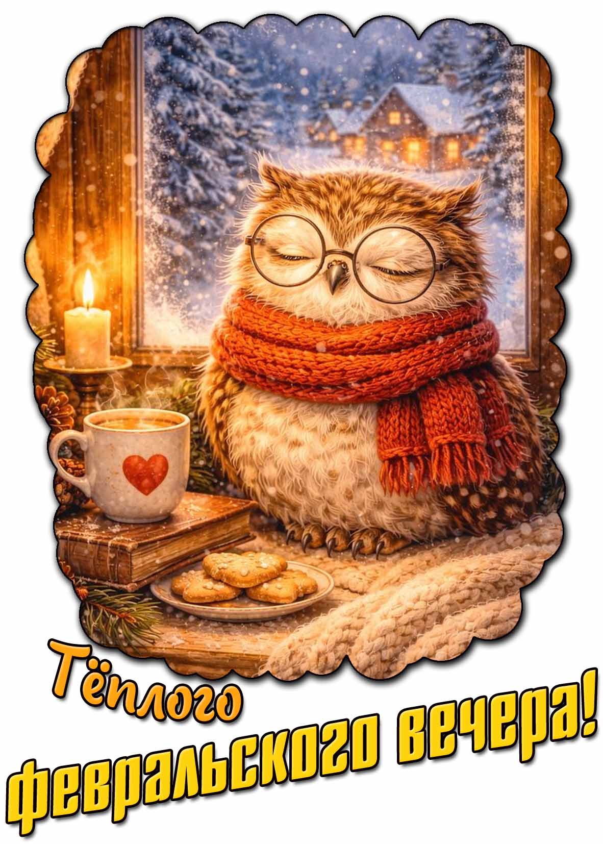 Тёплого февральского вечера! - красивая картинка