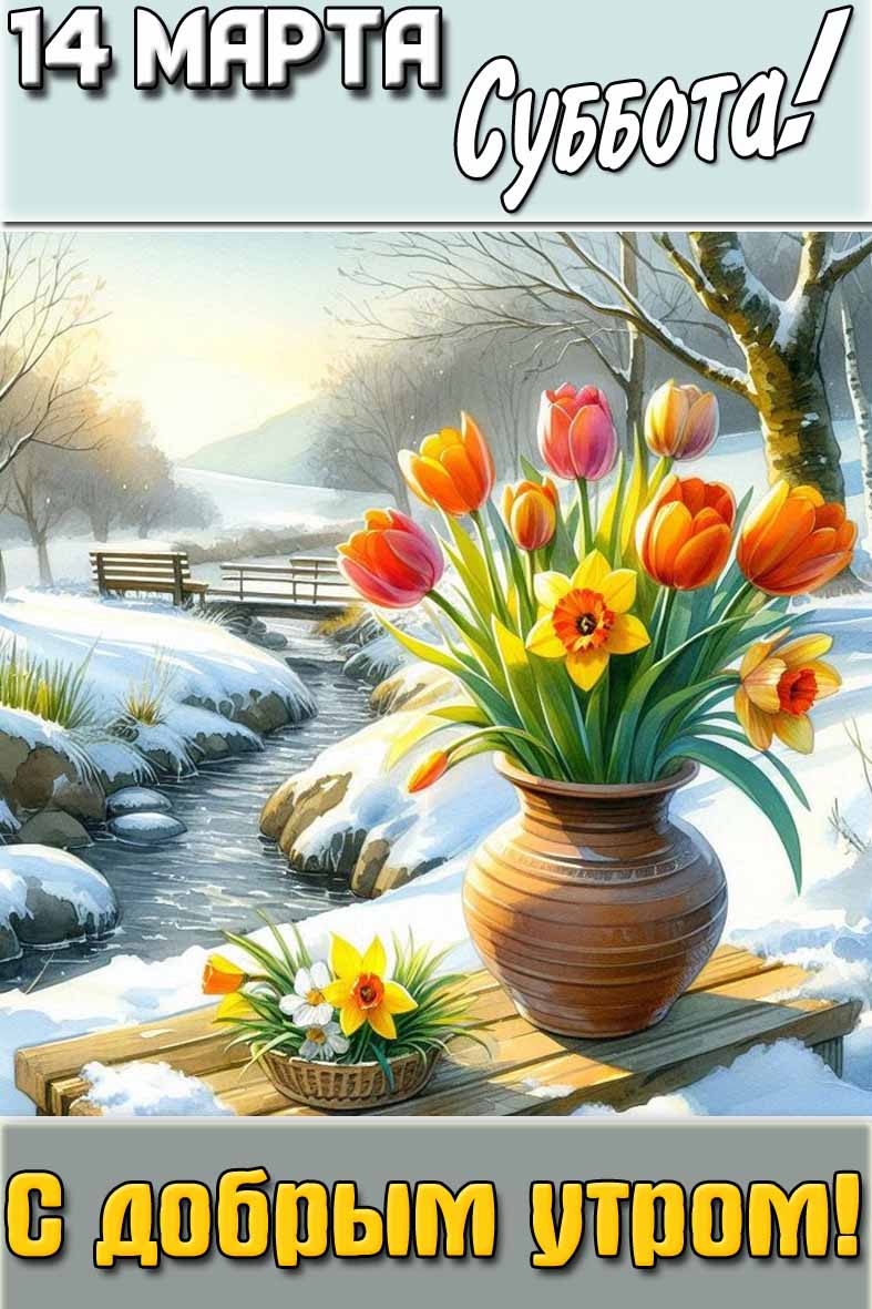 Картинка "14 марта суббота! С добрым утром!"