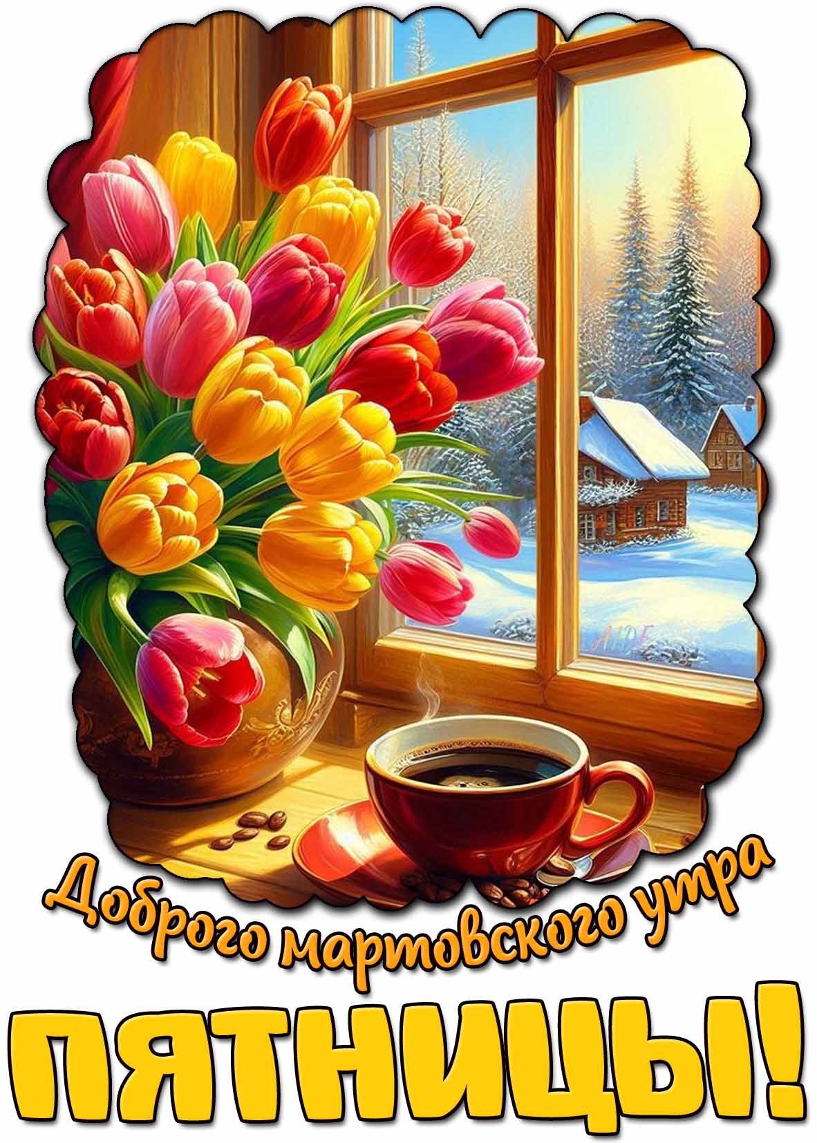 Картинка доброго мартовского утра пятницы