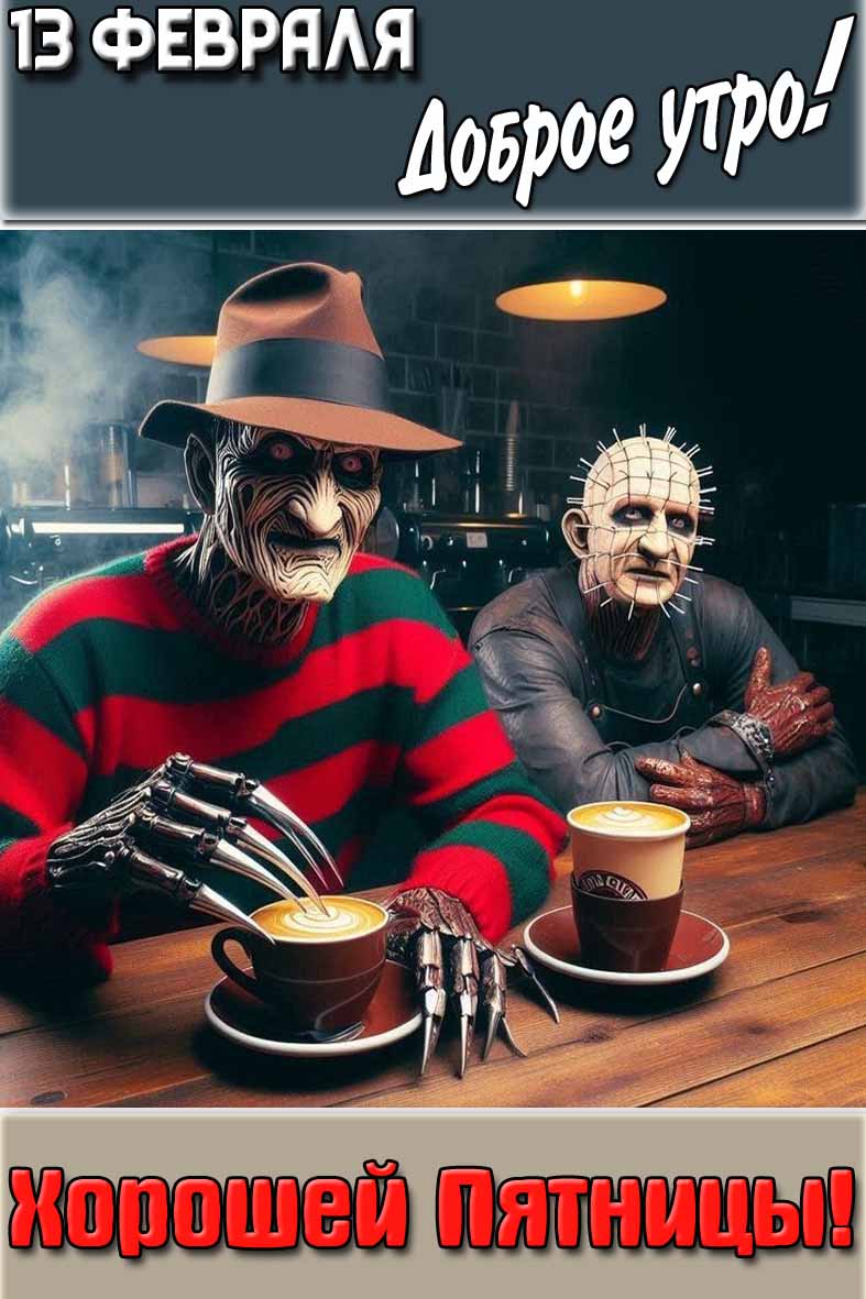 Картинка "13 февраля доброе утро! Хорошей пятницы!"