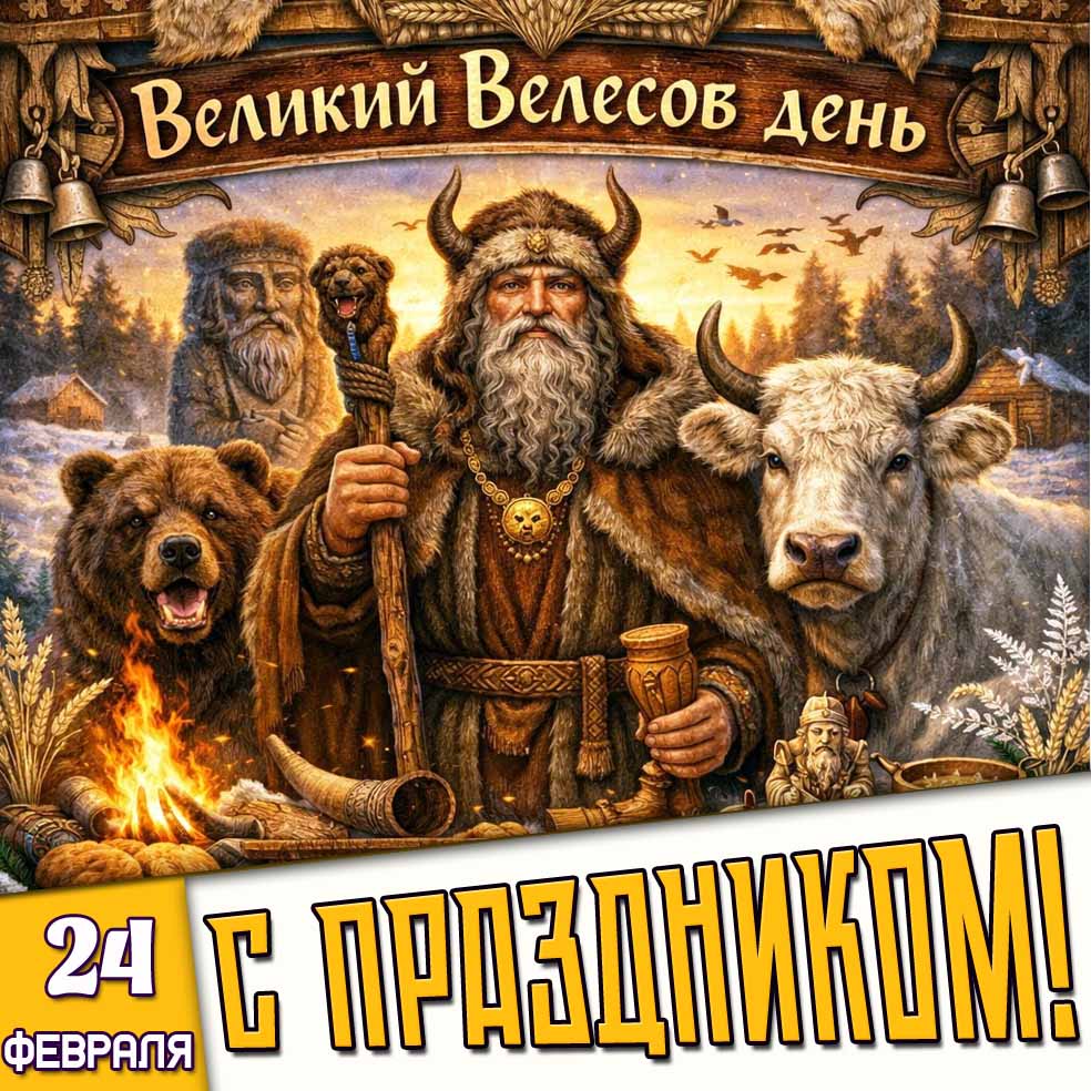 Картинка "24 февраля - Великий Велесов день! С праздником!"