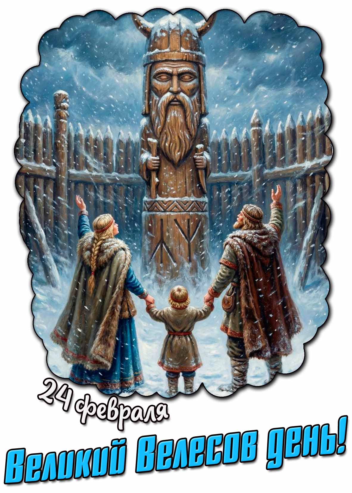 Великий Велесов день! - открытка на 24 февраля