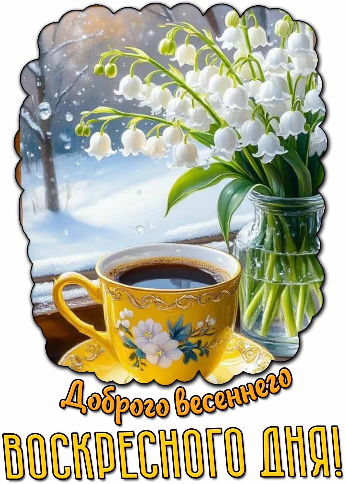 Картинка доброго весеннего воскресного дня