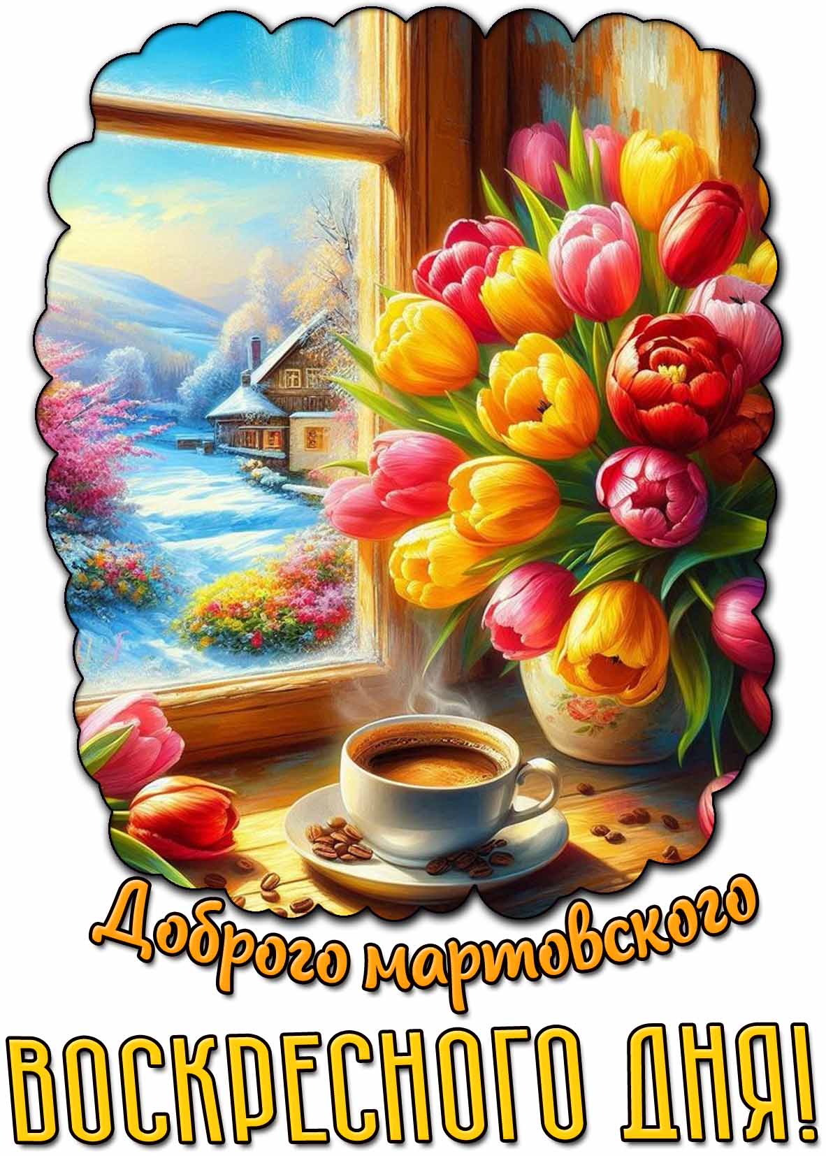 Картинка доброго мартовского воскресного дня