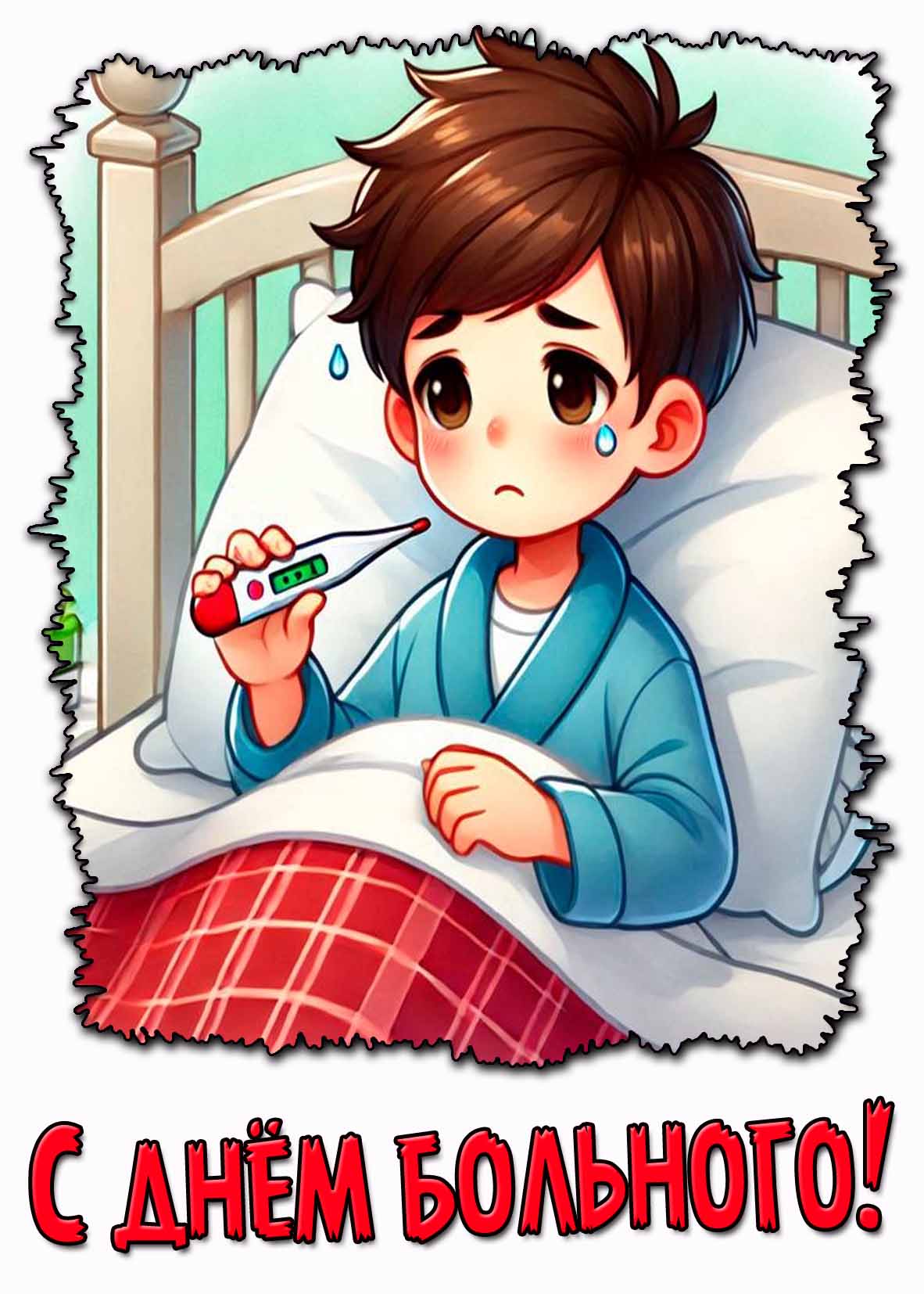 С днём больного! - открытка для ребёнка