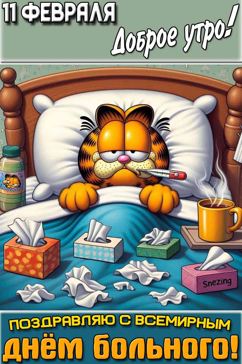 Картинка "11 февраля доброе утро! Поздравляю с Всемирным днём больного!"