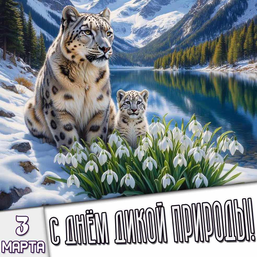 Картинка 3 марта - с днём дикой природы!