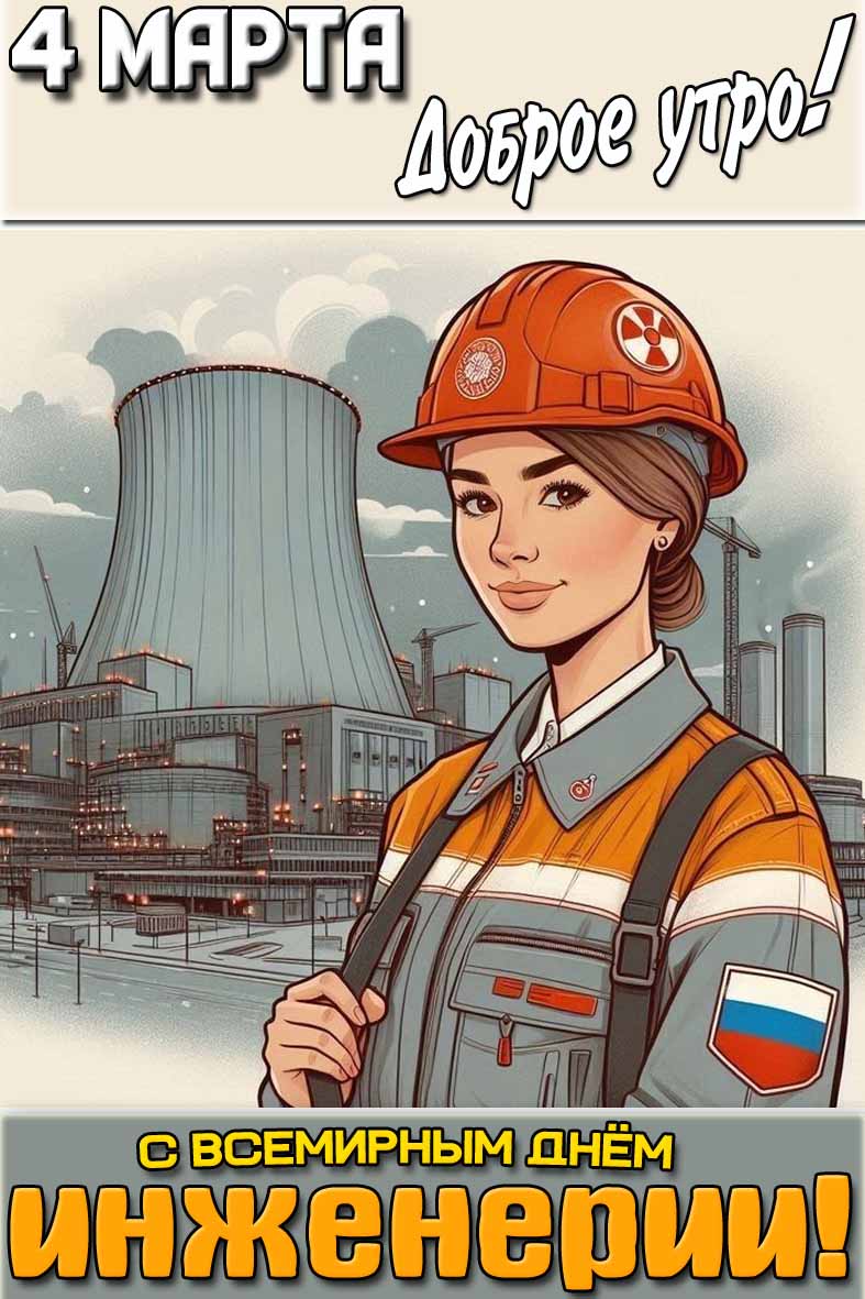 Картинка "4 марта доброе утро! С Всемирным днём инженерии!"