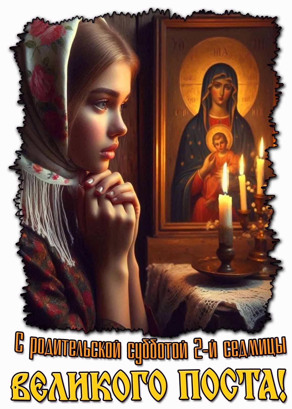 Картинка с родительской субботой 2-й седмицы Великого поста