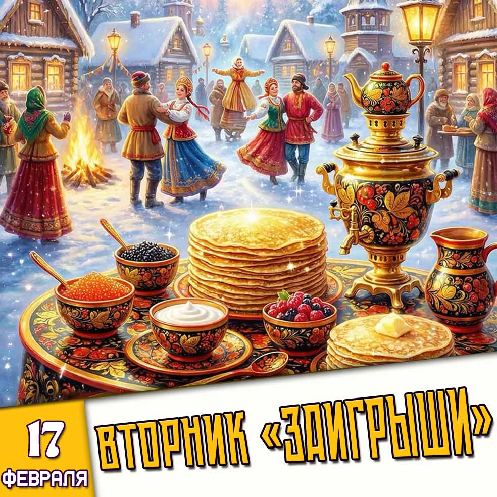 Картинка 17 февраля - Вторник «Заигрыши»
