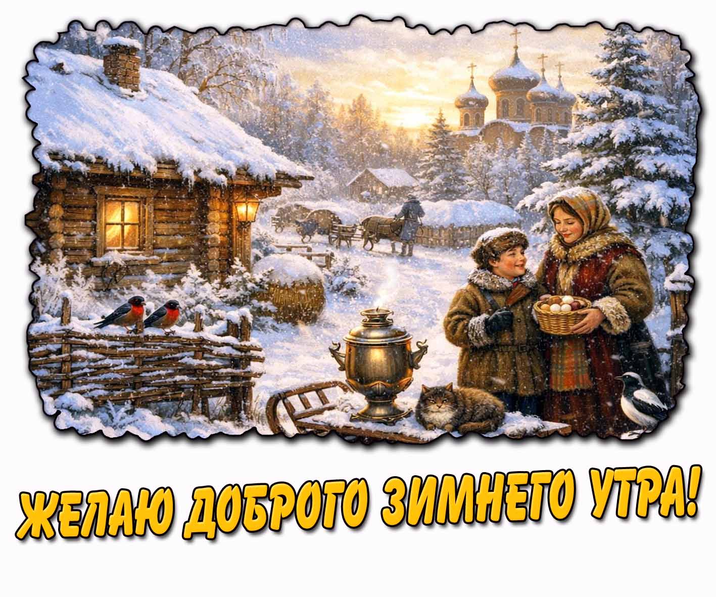 Картинка "Желаю доброго зимнего утра!"
