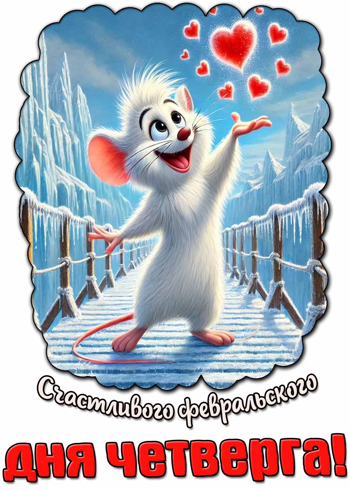 Картинка счастливого февральского дня четверга