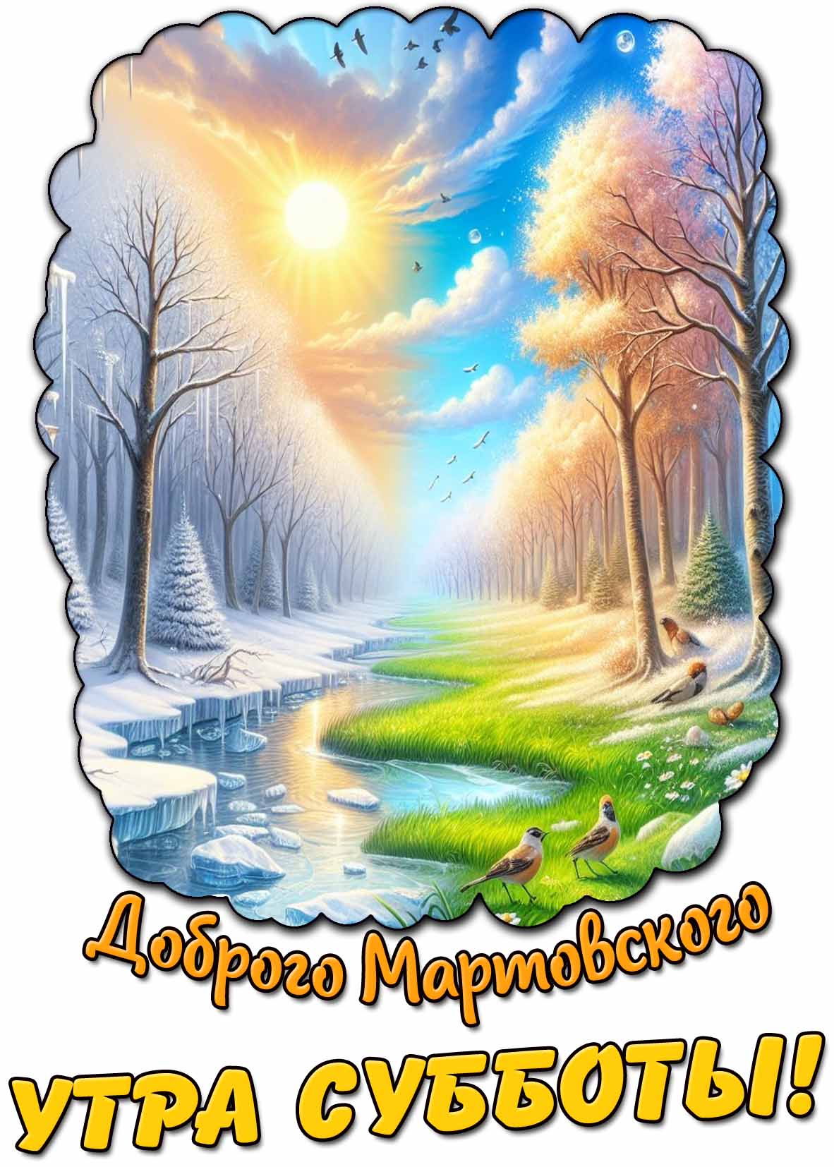 Картинка доброго мартовского утра субботы