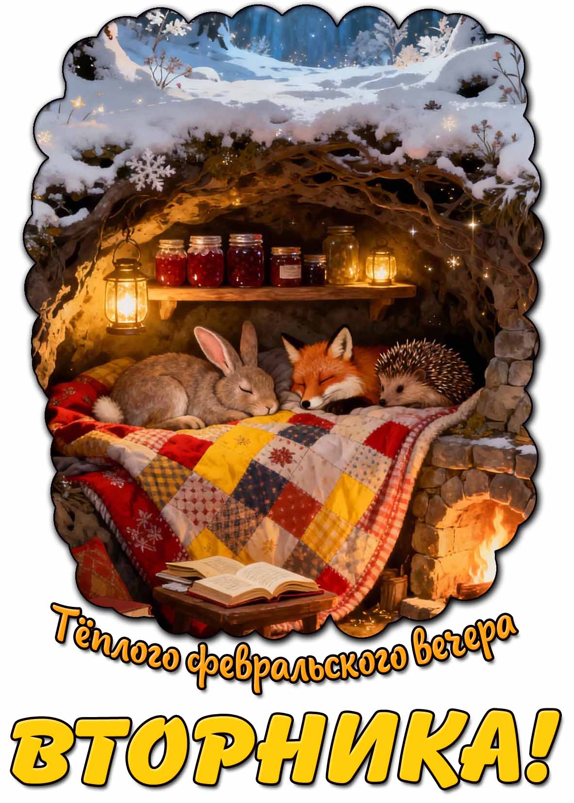 Картинка тёплого февральского вечера вторника