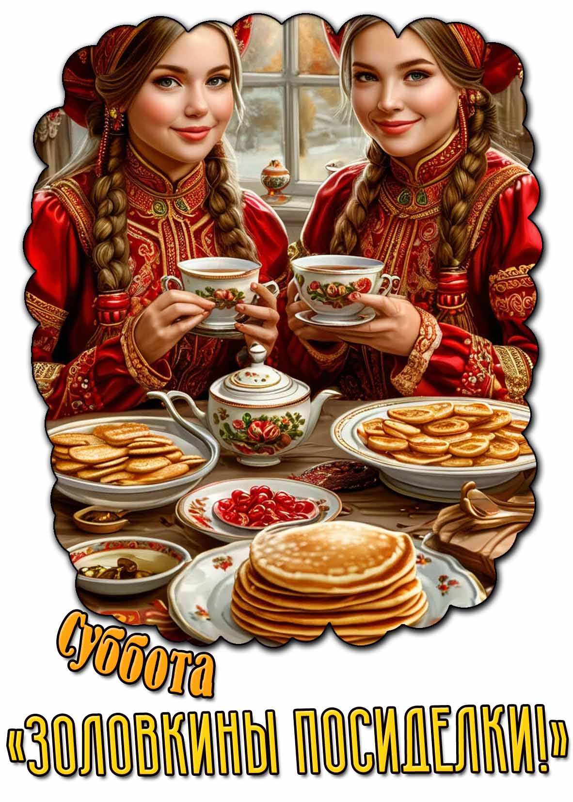 Открытка суббота «Золовкины посиделки!»