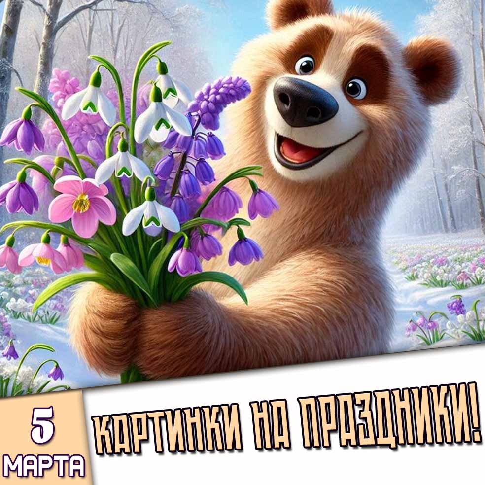 Картинки на праздники 5 марта