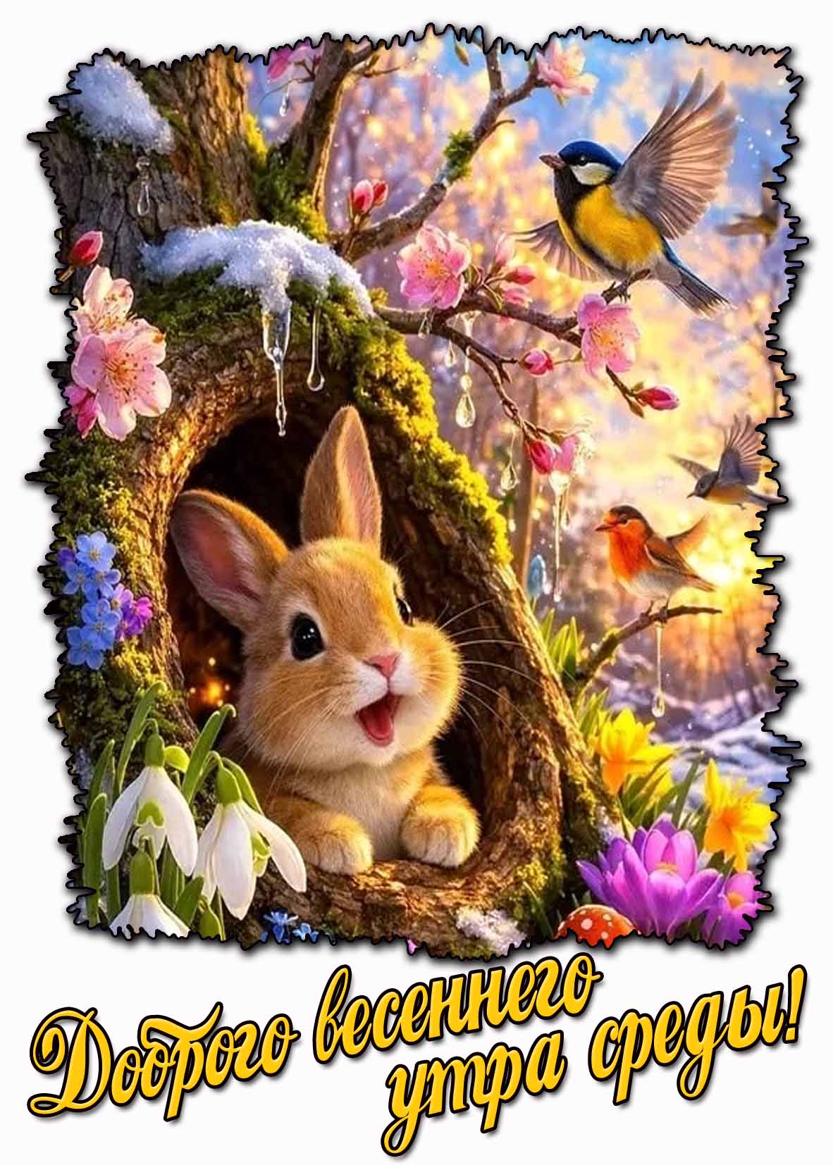 Красивая картинка доброго весеннего утра среды