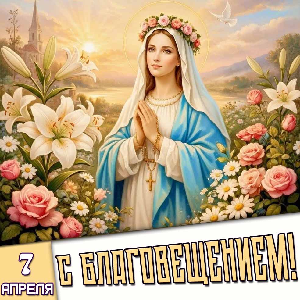 Картинка 7 апреля - с Благовещением!