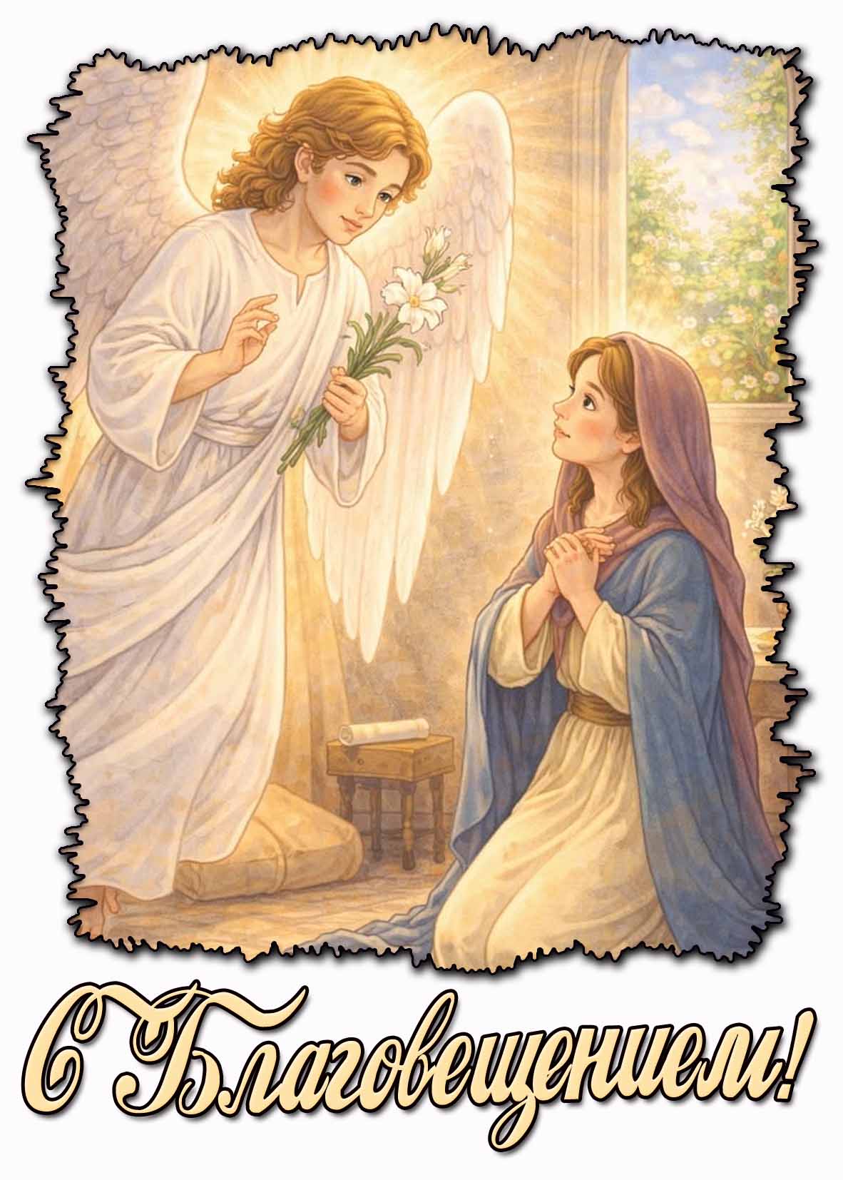 Картинка с Благовещением