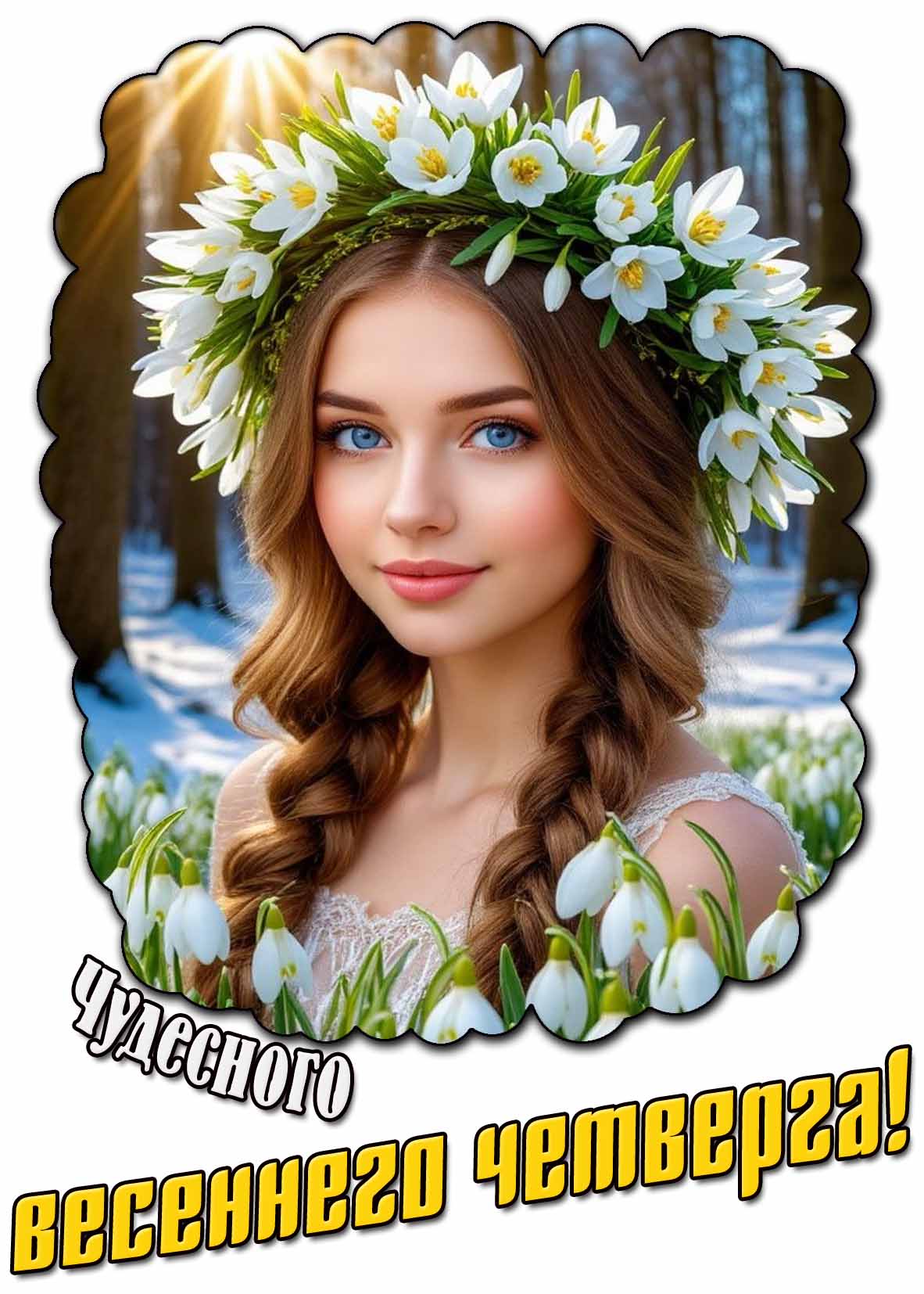 Открытка чудесного весеннего четверга