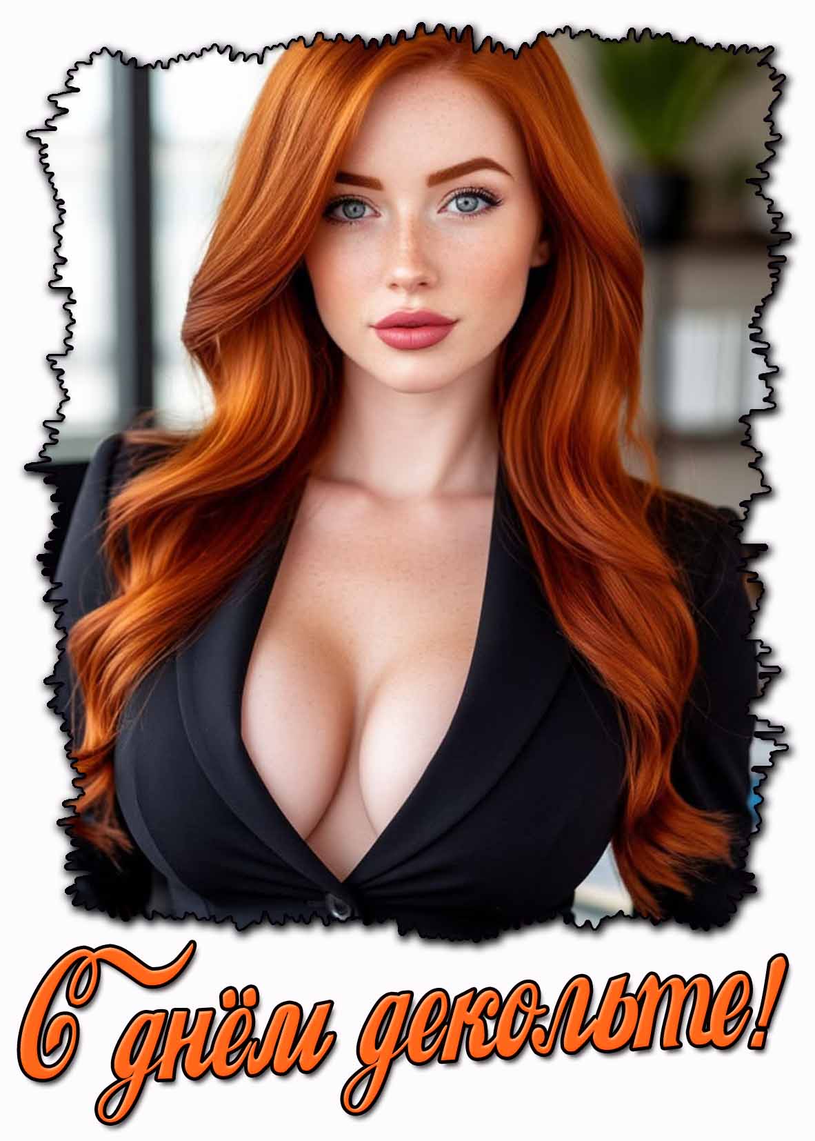 Красивая картинка с днём декольте