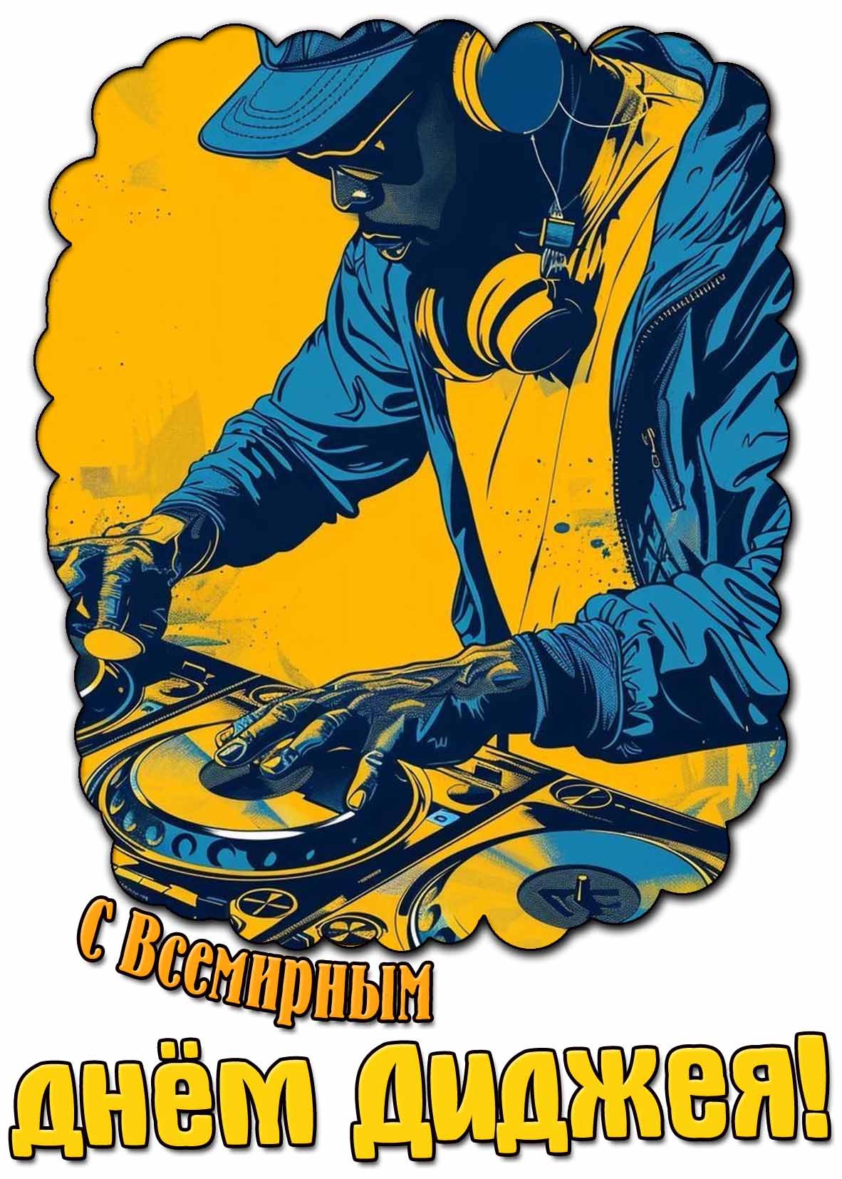Картинка с Всемирным днём Диджея