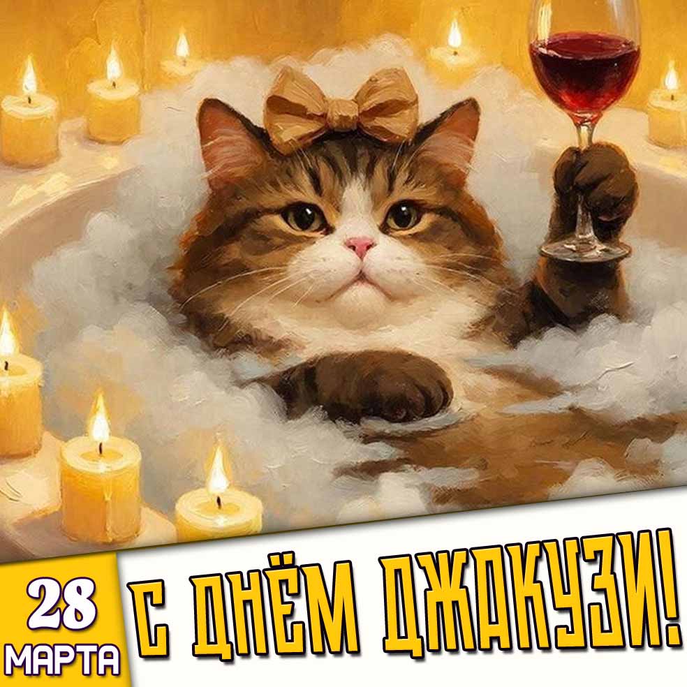 Картинка 28 марта - с днём джакузи!