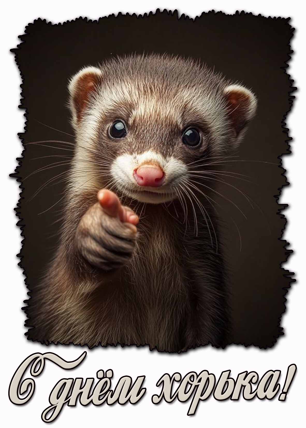 Картинка с днём хорька