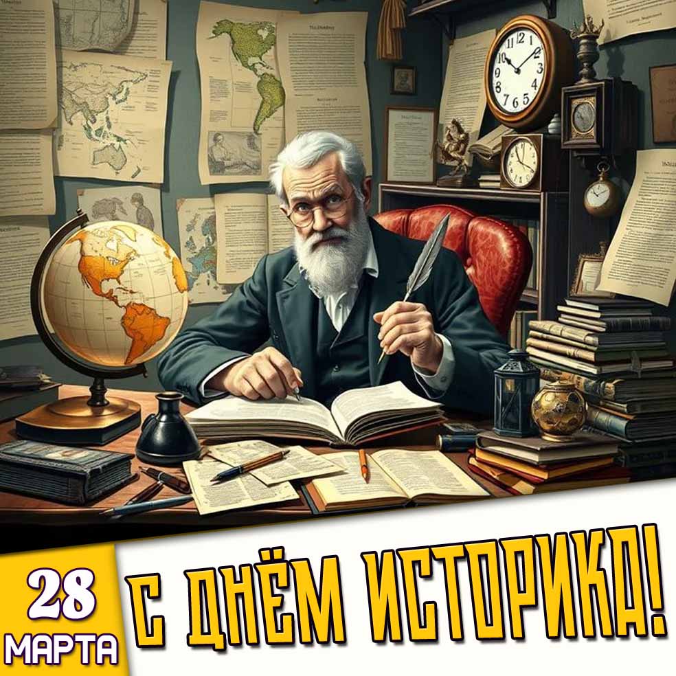 Картинка 28 марта - с днём историка!