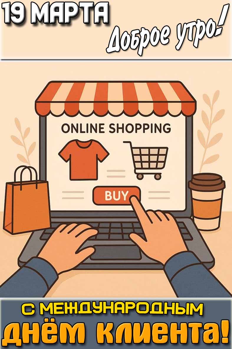 Картинка "19 марта доброе утро! С Международным днём клиента!"