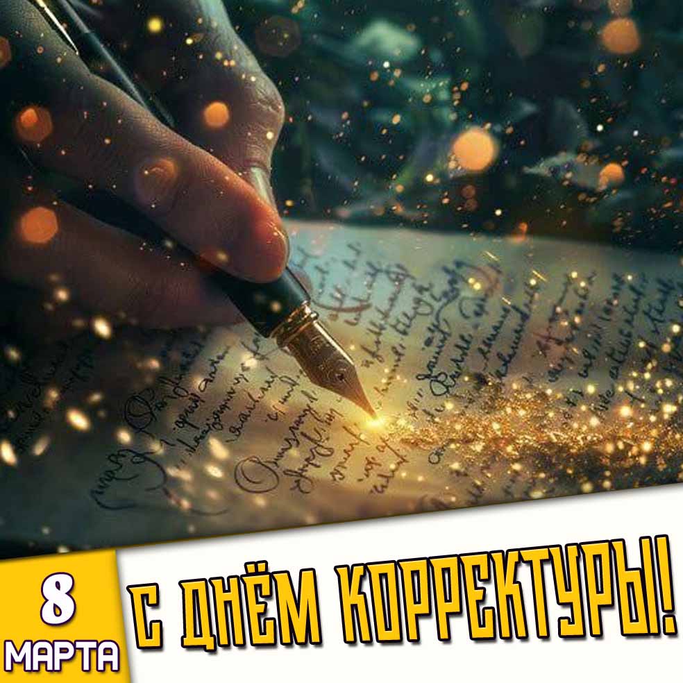 Картинка 8 марта - с днём корректуры!